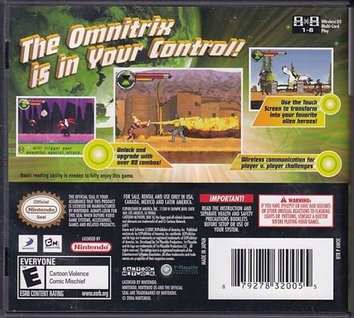 Ben 10 Protector of Earth - Amerikansk Version - Nintendo DS - (B Grade) (Genbrug)